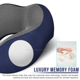 MLVOC Travel Pillow 100% Pure Memory Foam Neck Pillow
