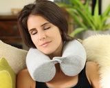 Twist Memory Foam Travel Pillow for Neck Chin and Leg Support