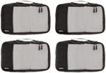 AmazonBasics Small Packing Cubes - 4 Piece Set, Black