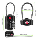 GIVERARE TSA Approved Travel Cable Lock