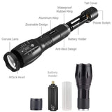 KEPEAK Flashlight Rechargeable, LED Tactical Flashlight