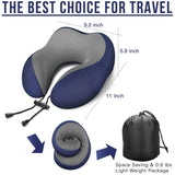 MLVOC Travel Pillow 100% Pure Memory Foam Neck Pillow