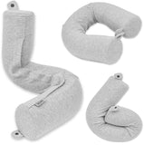 Twist Memory Foam Travel Pillow for Neck Chin and Leg Support