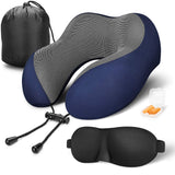 MLVOC Travel Pillow 100% Pure Memory Foam Neck Pillow