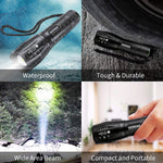 KEPEAK Flashlight Rechargeable, LED Tactical Flashlight