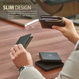 TRAVANDO Slim Wallet with Money Clip RFID Blocking Wallet