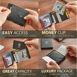 TRAVANDO Slim Wallet with Money Clip RFID Blocking Wallet